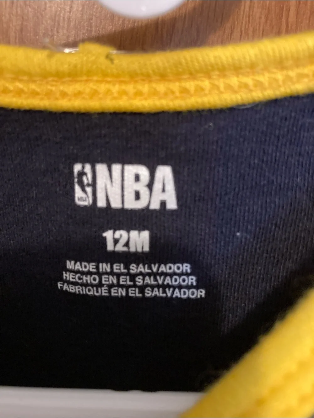 NBA Indiana Pacers Infant Bodysuit in Navy and Yellow